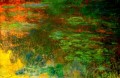 Water Lily Pond Evening right panel Claude Monet